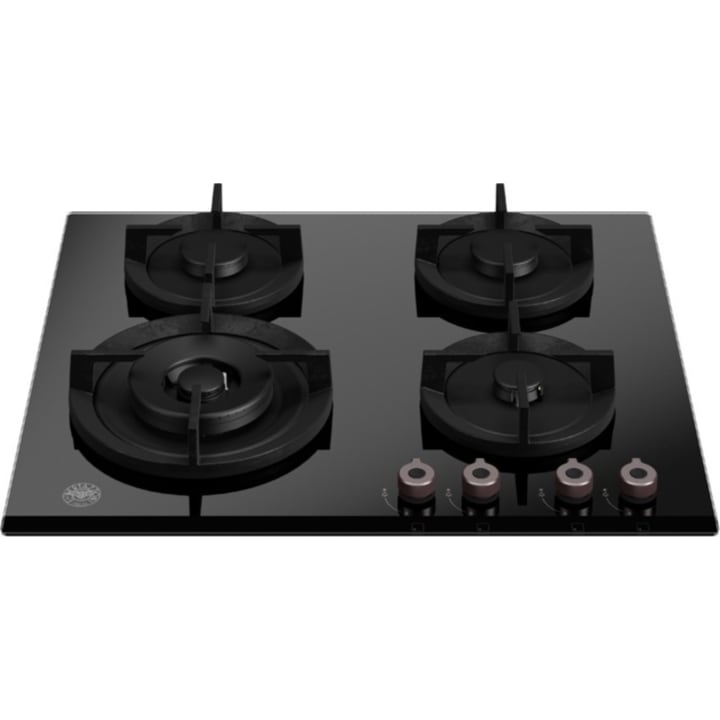 כיריים גז 60 ס"מ ברטזוני Bertazzoni P604LPROGNE זכוכית שחורה