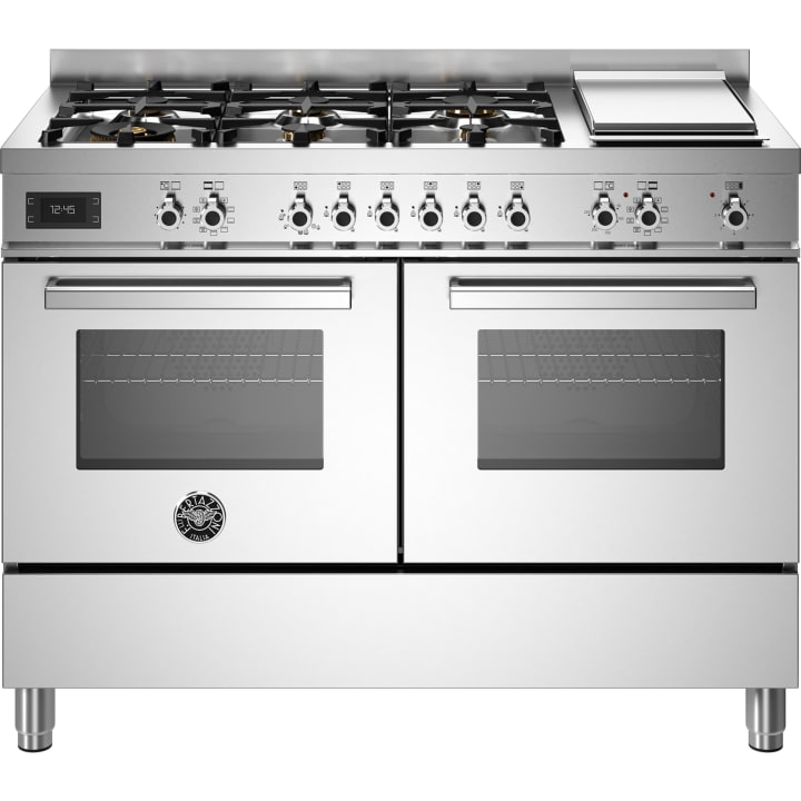 תנור דו-תאי משולב כיריים 120 ס"מ ברטזוני Bertazzoni PRO126G2EXT נירוסטה