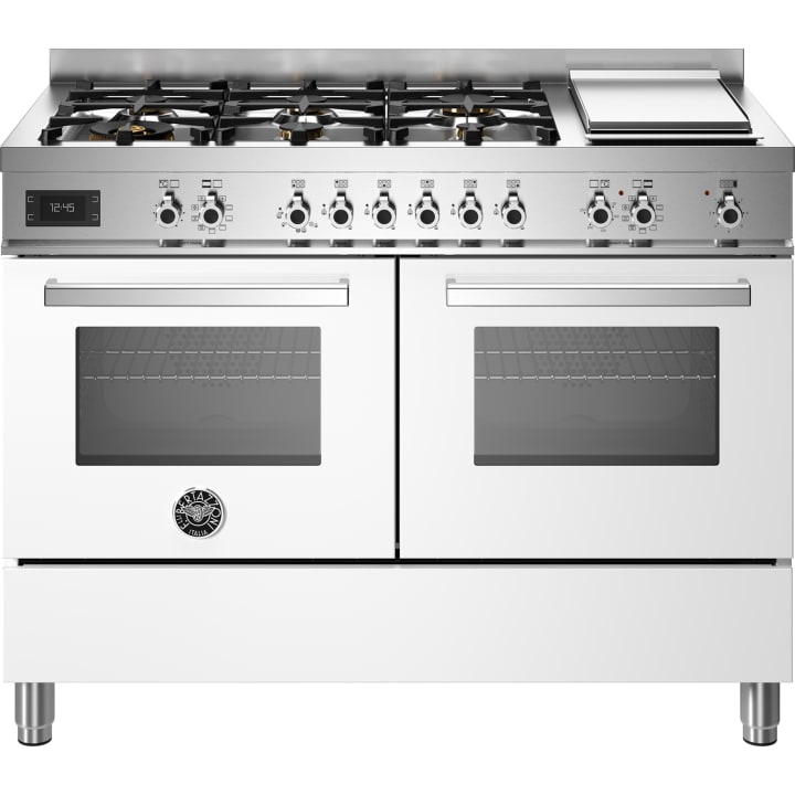 תנור דו-תאי משולב כיריים 120 ס"מ ברטזוני Bertazzoni PRO126G2EBIT לבן