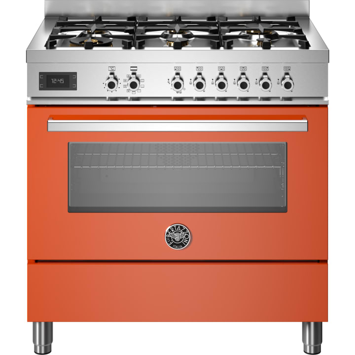 תנור משולב כיריים 90 ס"מ ברטזוני Bertazzoni PRO96L1EART כתום
