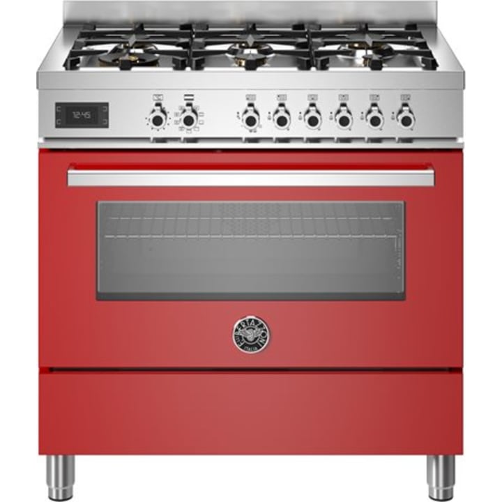 תנור משולב כיריים 90 ס"מ ברטזוני Bertazzoni PRO96L1EROT אדום