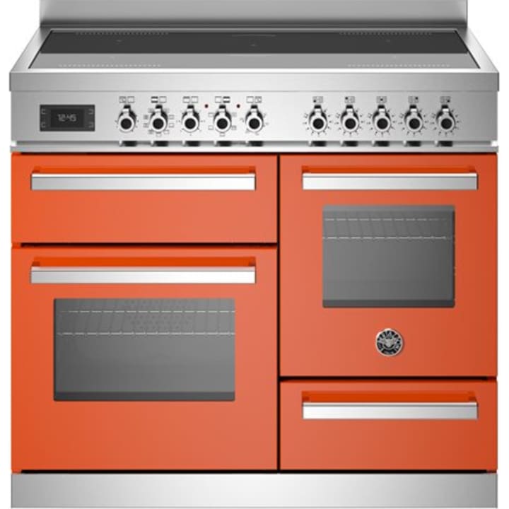 תנור תלת-תאי משולב כיריים 100 ס"מ ברטזוני Bertazzoni PRO105I3EART כתום