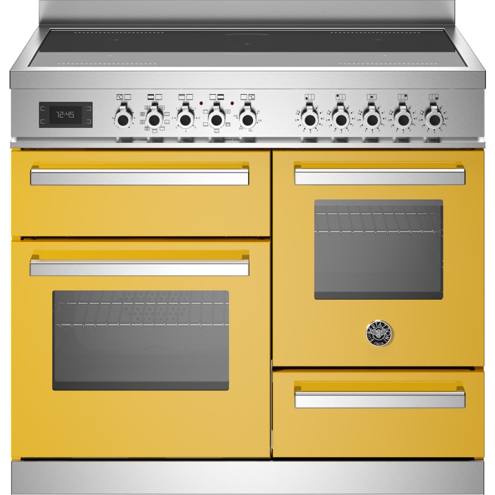 תנור תלת-תאי משולב כיריים 100 ס"מ ברטזוני Bertazzoni PRO105I3EGIT צהוב
