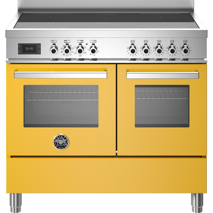 תנור דו-תאי משולב כיריים 100 ס"מ ברטזוני Bertazzoni PRO105I2EGIT צהוב