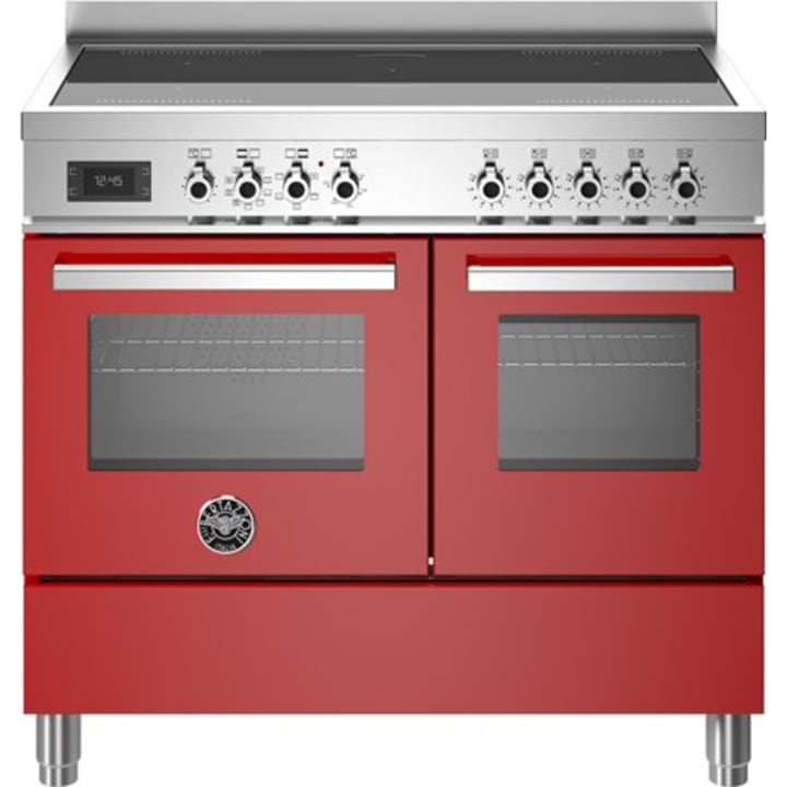 תנור דו-תאי משולב כיריים 100 ס"מ ברטזוני Bertazzoni PRO105I2EROT אדום