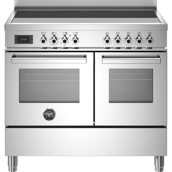 תנור דו-תאי משולב כיריים 100 ס"מ ברטזוני Bertazzoni PRO105I2EXT נירוסטה