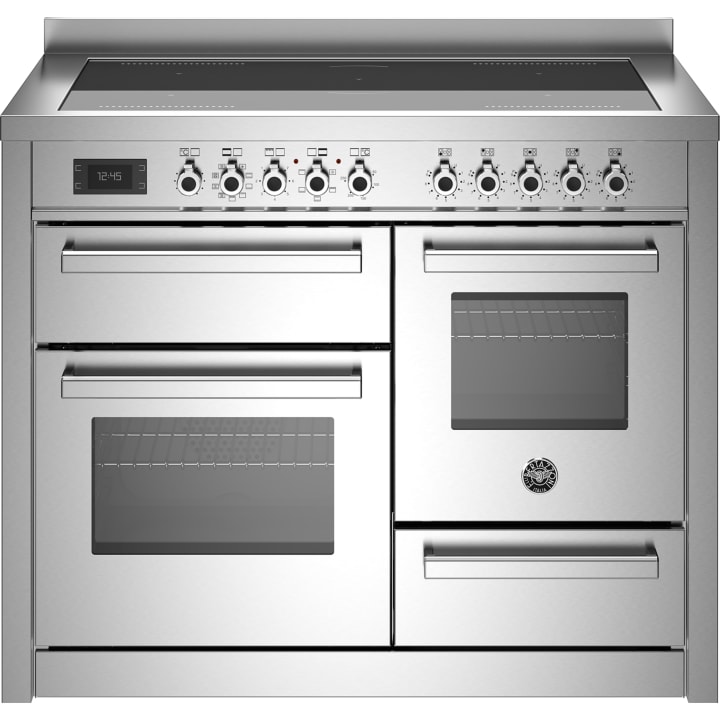 תנור תלת-תאי משולב כיריים 110 ס"מ ברטזוני Bertazzoni PRO115I3EXT נירוסטה