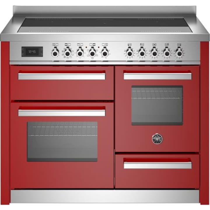 תנור תלת-תאי משולב כיריים 110 ס"מ ברטזוני Bertazzoni PRO115I3EROT אדום