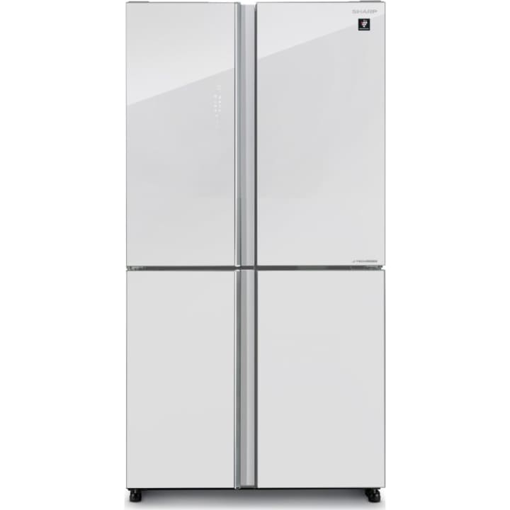 מקרר 4 דלתות שארפ SHARP SJ-8960WH זכוכית לבנה