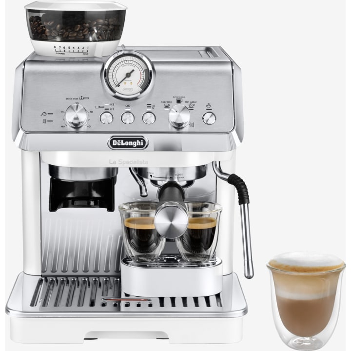 מכונת קפה חצי אוטומטית דלונגי DeLonghi Arte EC9155.W לבן