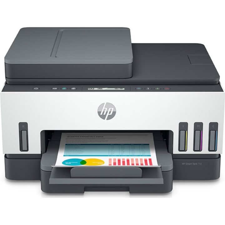 מדפסת הזרקת דיו משולבת HP Smart Tank 750