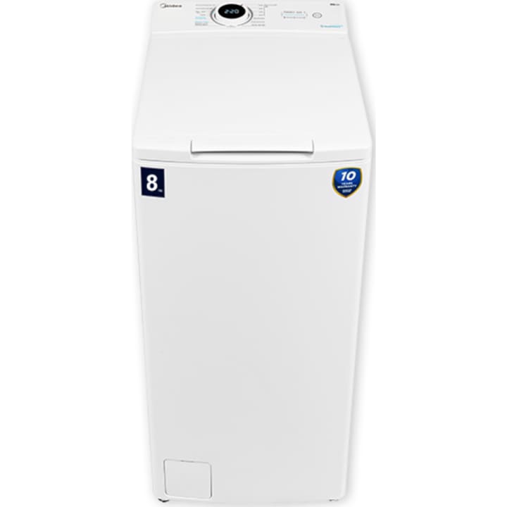 מכונת כביסה פתח עליון 8 ק"ג Midea MF100T80B/W-IL