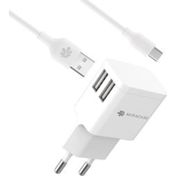 מטען קיר TYPE C כפול מירקייס דגם MWC244