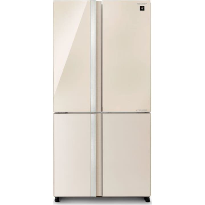 מקרר 4 דלתות שארפ SHARP SJ-8942BG זכוכית בז'