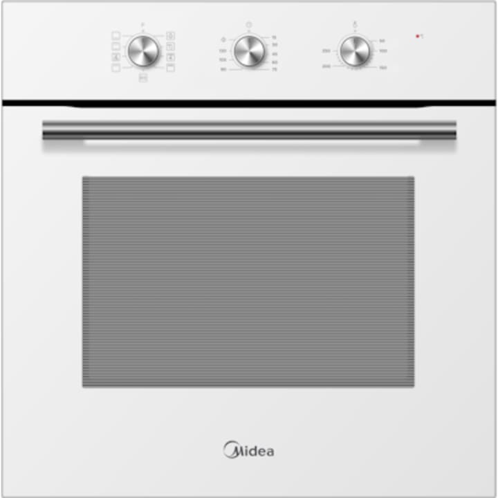 תנור בנוי 60 ס"מ מידאה Midea 65DME30004W זכוכית לבנה