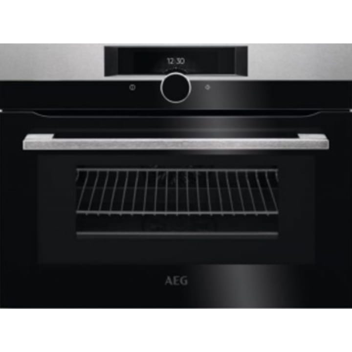 תנור בנוי משולב מיקרוגל 45 ס"מ AEG KMK96500M נירוסטה