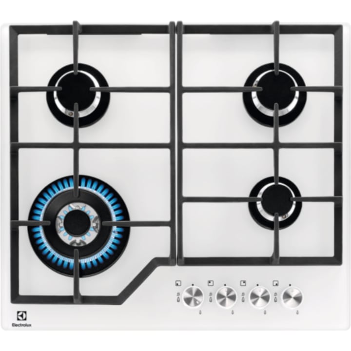 כיריים גז 60 ס"מ אלקטרולוקס Electrolux KGG64362W לבן זכוכית