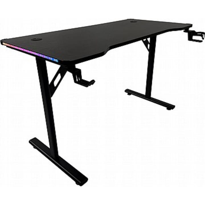 שולחן גיימינג דגם TOKYO צבע שחור כולל תאורת RGB