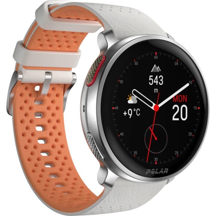 שעון חכם מולטי ספורט POLAR Vantage V3 בצבע אפרסק כסף