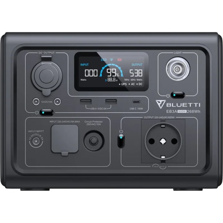 תחנת כוח ניידת Bluetti EB3A 600W 268Wh