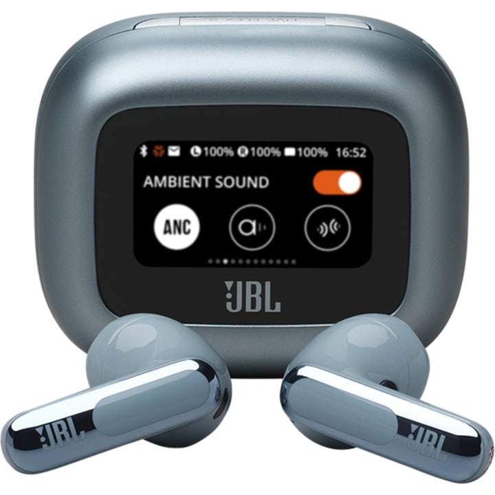 אוזניות TWS אלחוטיות JBL Live Flex 3 כסוף עם סינון רעשים