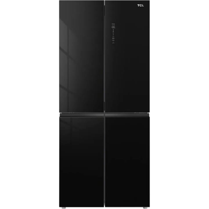 מקרר 4 דלתות TCL P560CDBG זכוכית שחורה