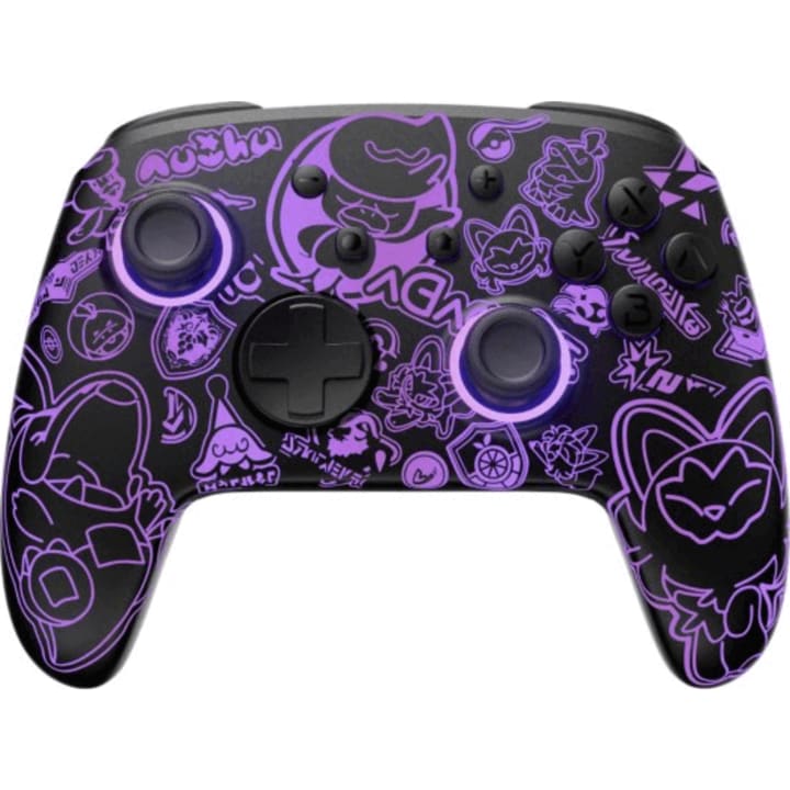 שלט אלחוטי ל-FUNLAB Firefly Pro Nintendo Switch Scarlet & Violet שחור / סגול
