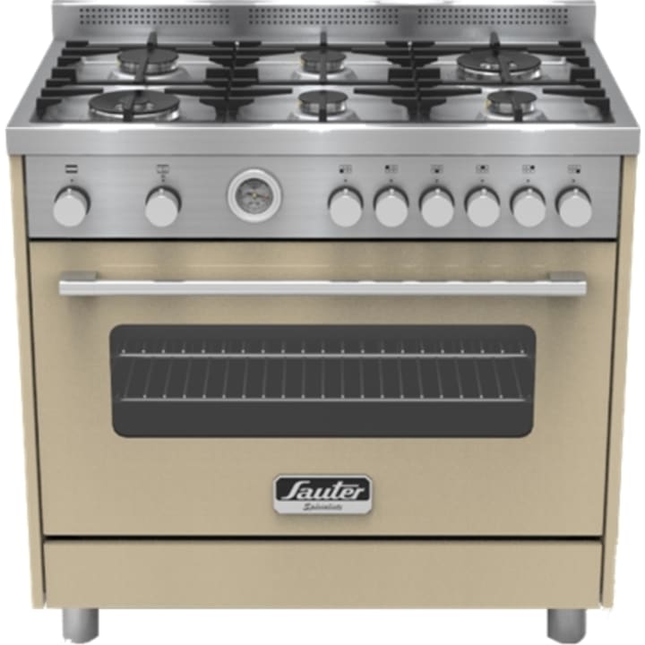 תנור משולב כיריים גז 90 ס"מ סאוטר Sauter SOC9080 CR קרם