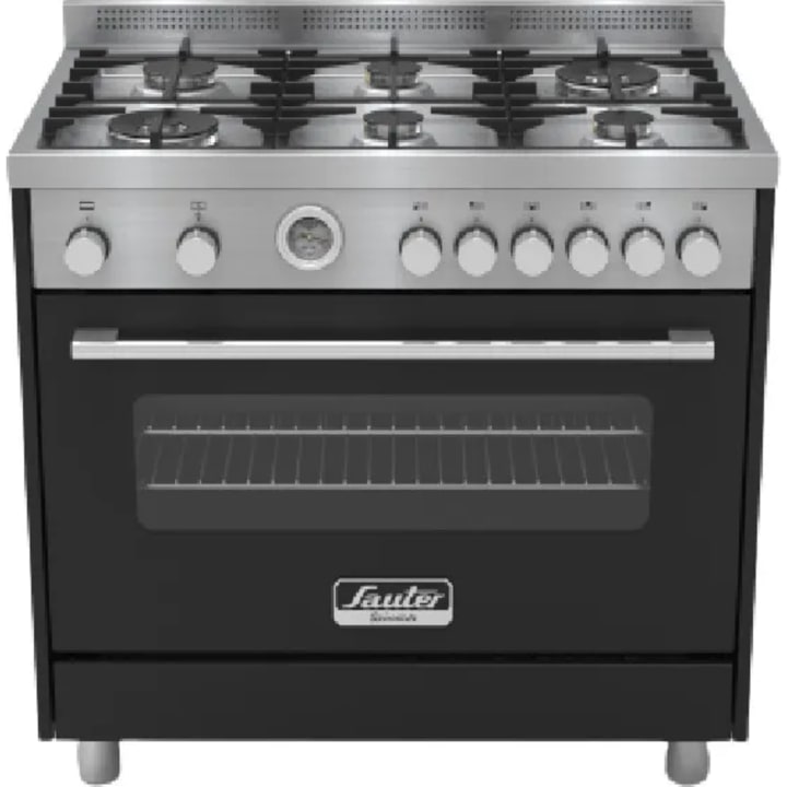 תנור משולב כיריים גז 90 ס"מ סאוטר Sauter SOC9080 NR שחור