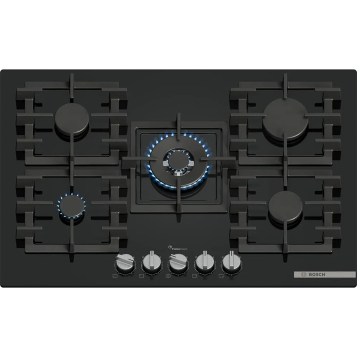 כיריים גז 75 ס"מ בוש Bosch PPQ7A6I40Y שחור זכוכית