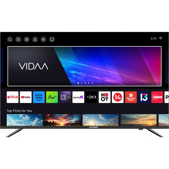 טלוויזיה "55 QLED 4K טלפונקן דגם TLEDDS55QVU