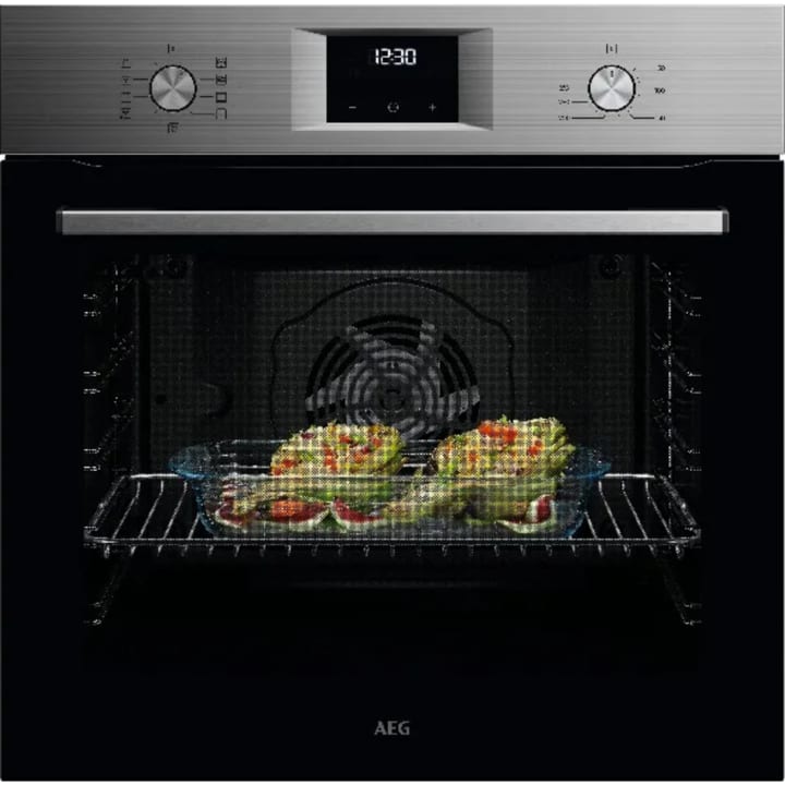 תנור בנוי 60 ס"מ AEG ABU51229M נירוסטה כולל מצב שבת