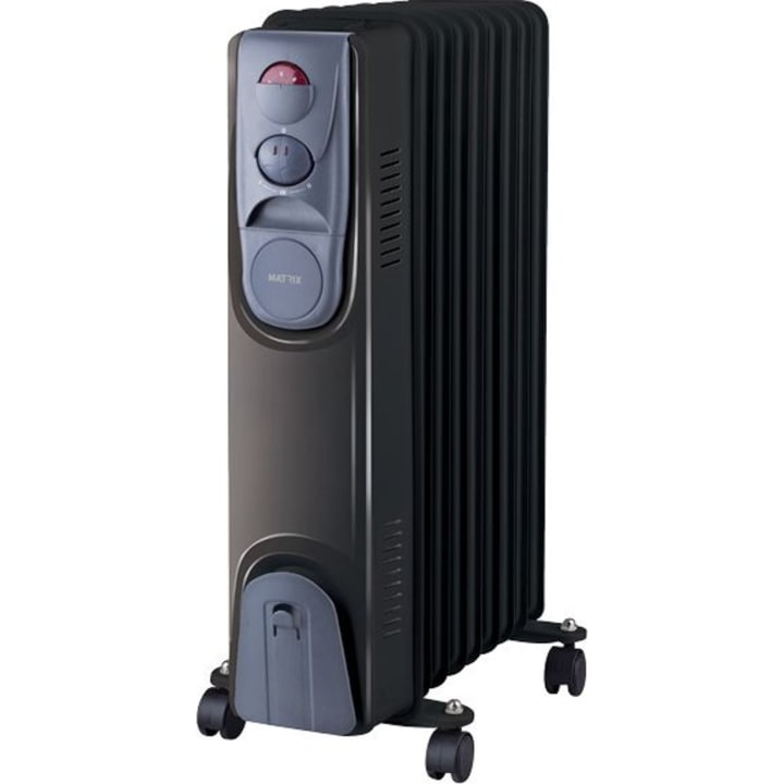 רדיאטור 9 צלעות מטריקס דגם MX-9F-2000W-BK שחור