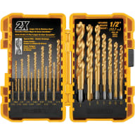 DEWALT DW1361 Titanium Pilot Point Drill Bit Set, 21-Piece, product image 1