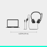 Logitech H390 Wired USB-A Headset with Noise-Canceling Mic, product image 4