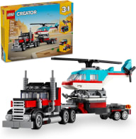 LEGO Creator 3-in-1 Flatbed Truck with Helicopter 31146, product image 1