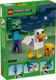 LEGO Minecraft Chicken Jockey Building Set 21582, product image 3