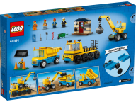 LEGO City Construction Trucks and Wrecking Ball Crane 60391, product image 3