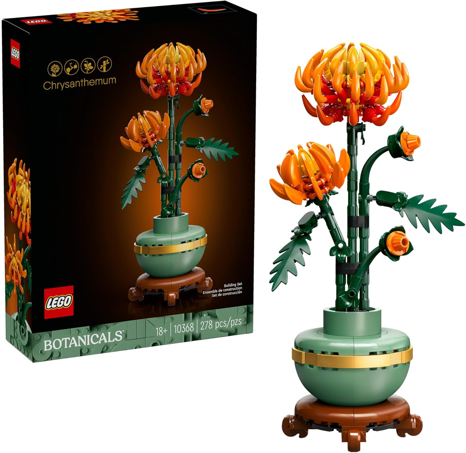 LEGO Botanicals Chrysanthemum Building Set 10368, product image 1