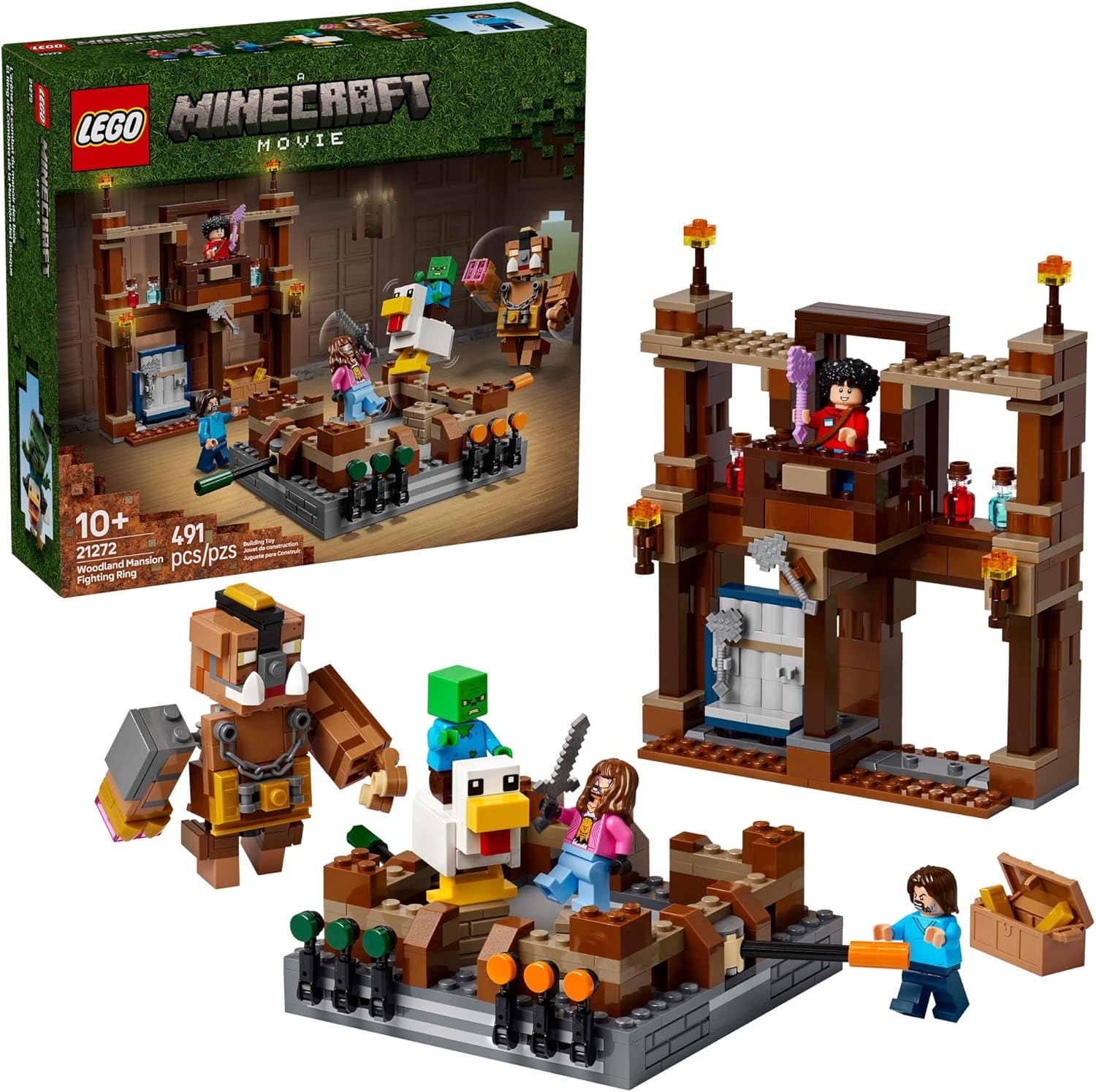 LEGO Minecraft Woodland Mansion Fighting Ring Set 21272, product image 1