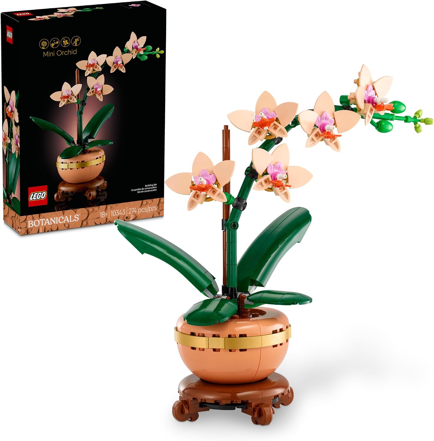 LEGO Botanicals Mini Orchid Building Set 10343, product image 1