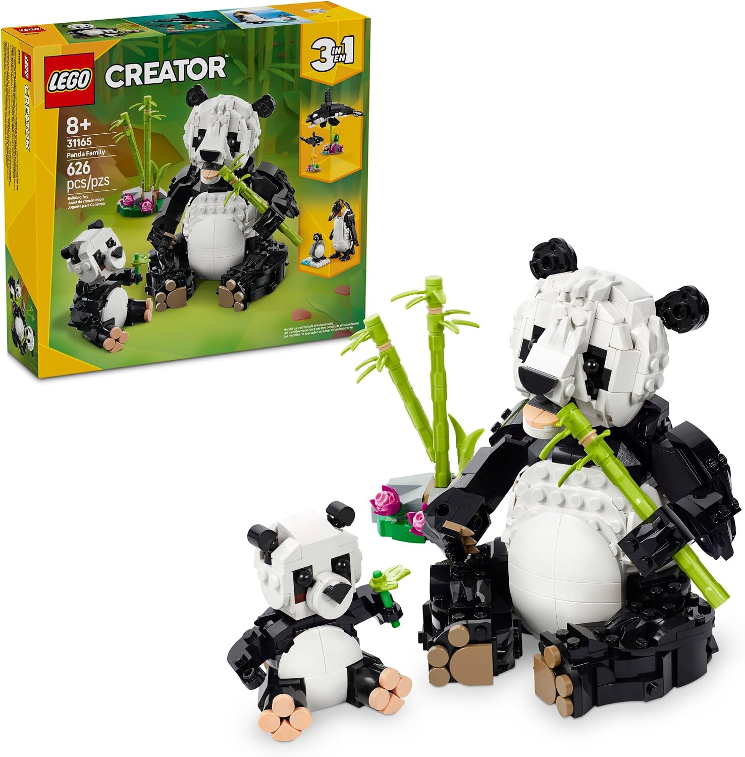 LEGO Creator 3-in-1 Wild Animals Panda Family 31165, product image 1