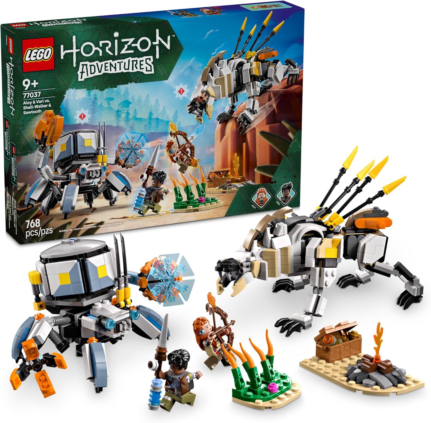 LEGO Horizon Adventures Aloy & Varl Battle Set 77037, product image 1
