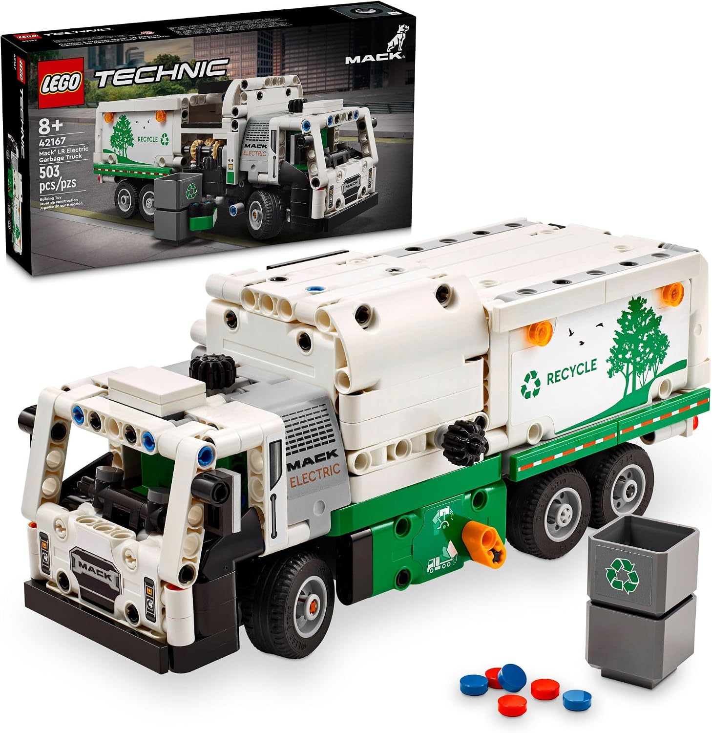 LEGO Technic Mack LR Electric Garbage Truck 42167, product image 1