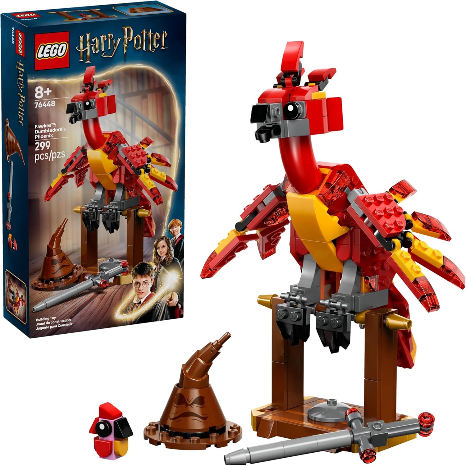 LEGO Harry Potter Fawkes: Dumbledore’s Phoenix Set 76448, product image 1