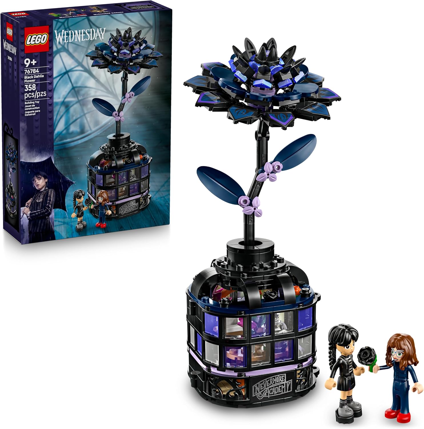 LEGO Wednesday Black Dahlia Flower Set 76784, product image 1