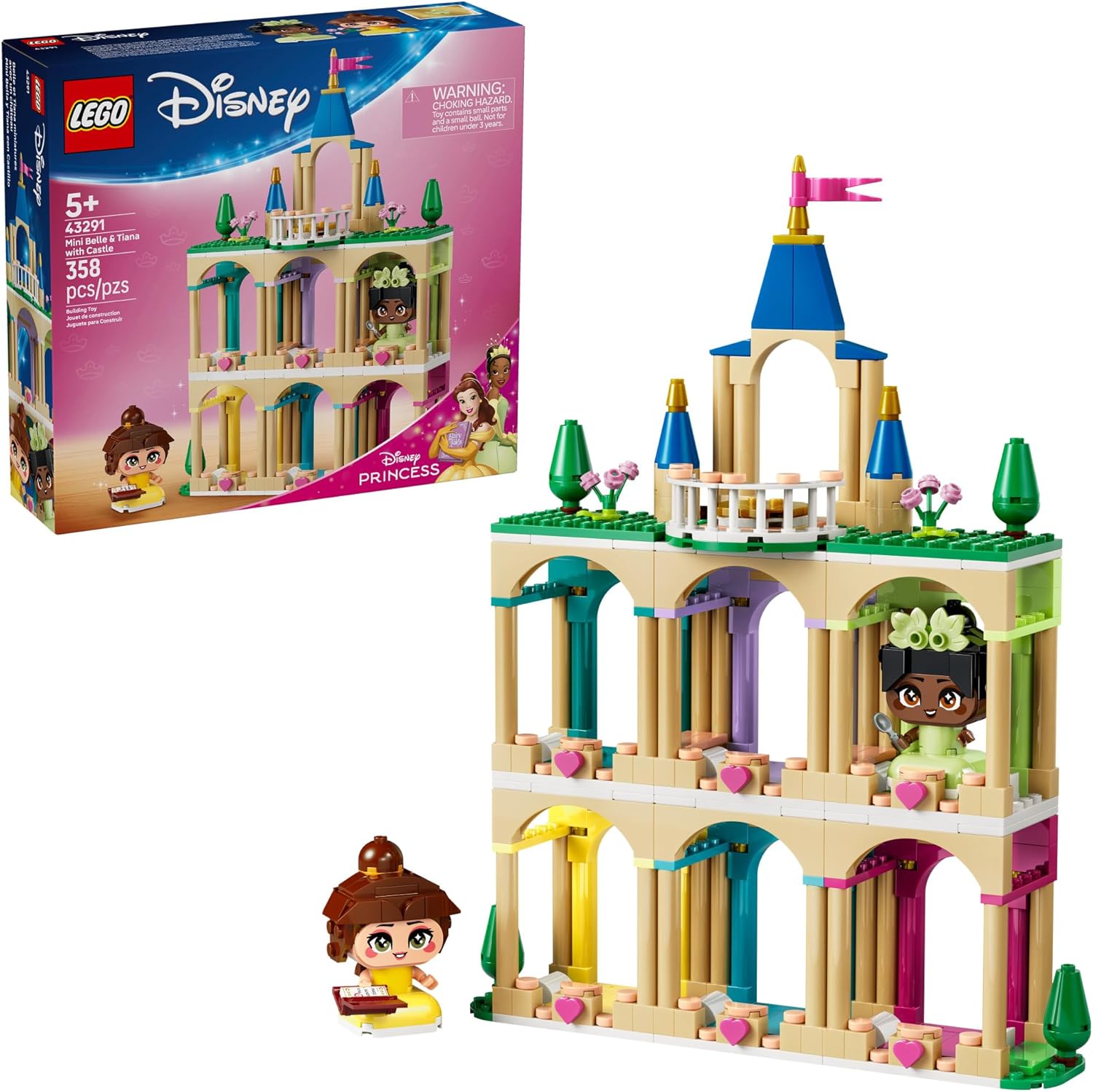 LEGO Disney Princess Mini Belle & Tiana Castle 43291, product image 1