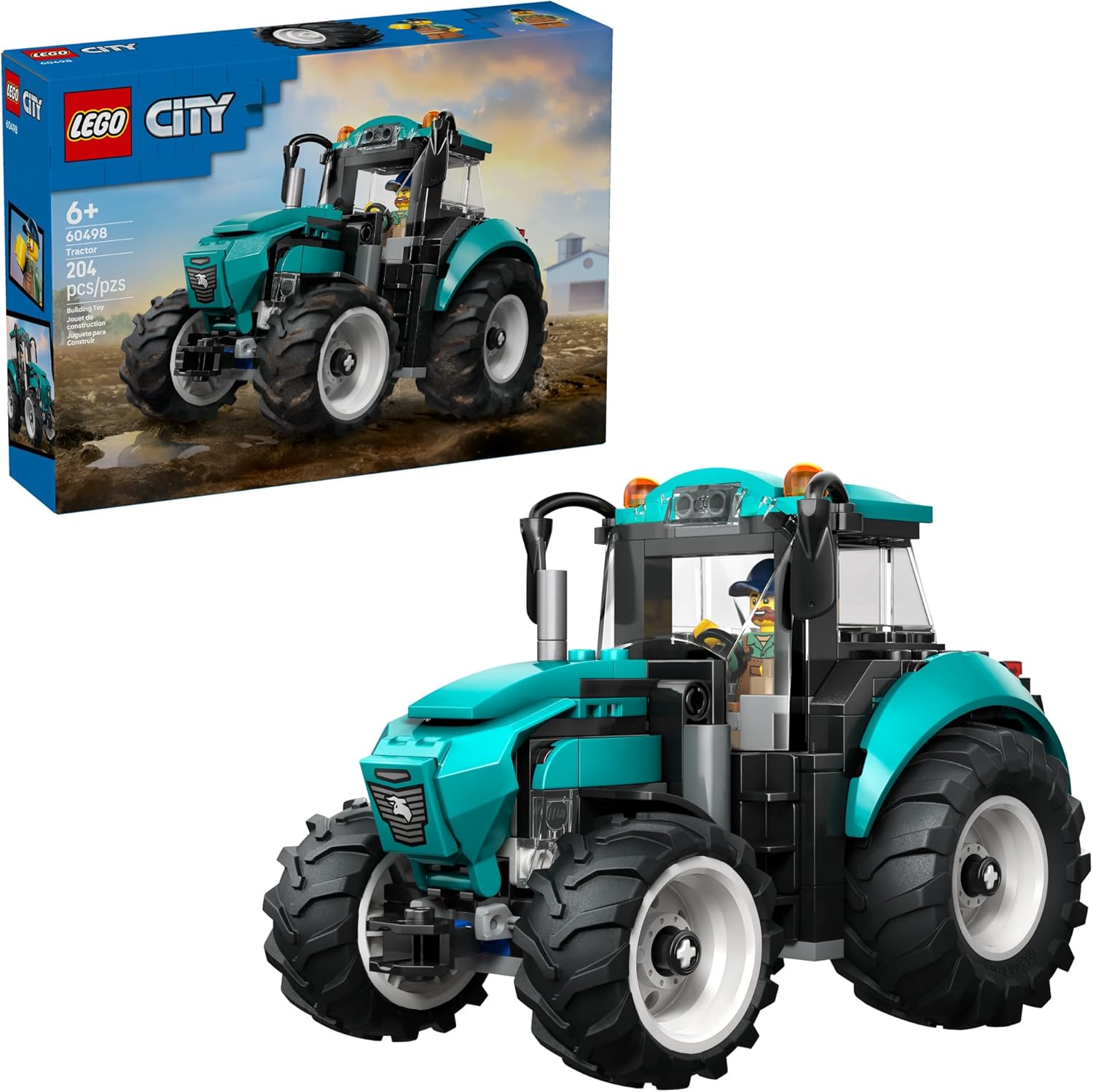 LEGO City Tractor Building Set 60498, product image 1