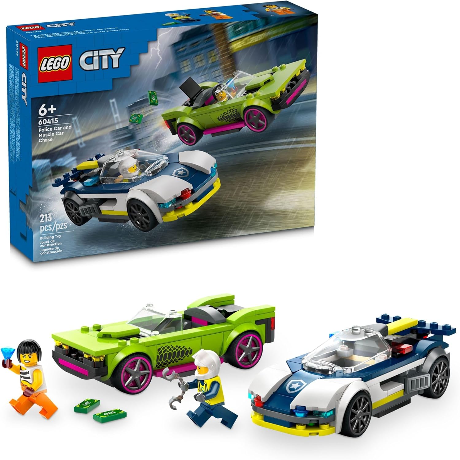 LEGO City Police Car and Muscle Car Chase 60415, product image 1