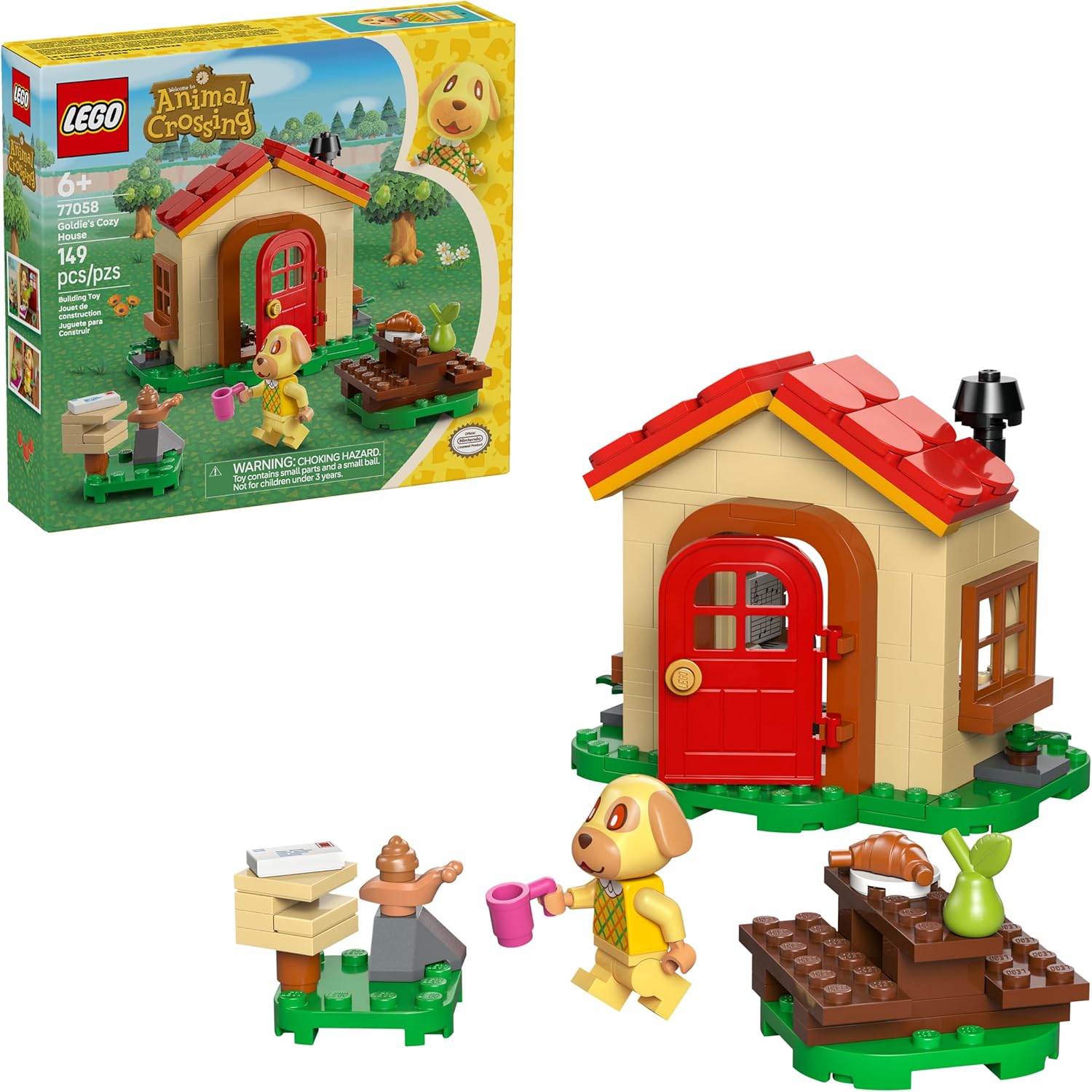 LEGO Animal Crossing Goldie’s Cozy House 77058, product image 1